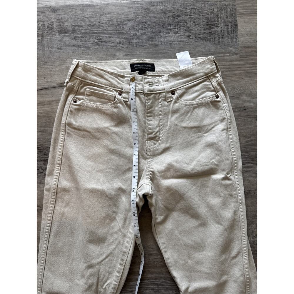Banana Republic Factory Women 24/00 TALL Beige High Rise Straight Chino - Picture 3 of 9